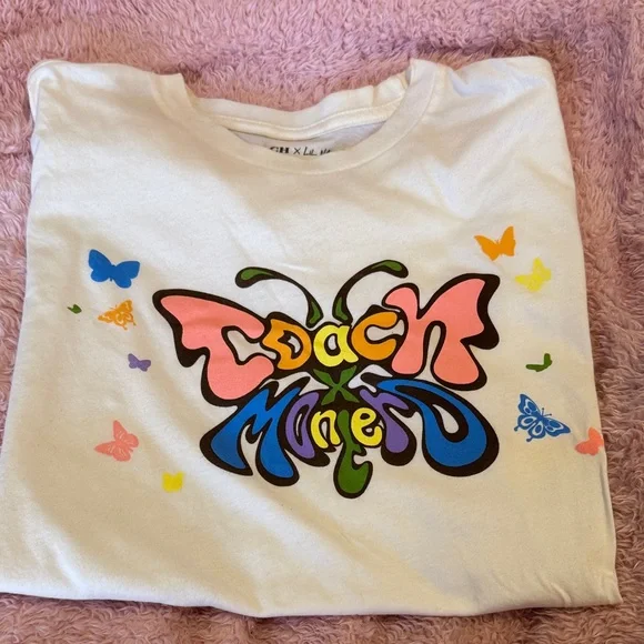 Coach New York X Lil Nas White Butterfly T-Shirt Montero - Picture 7 of 14